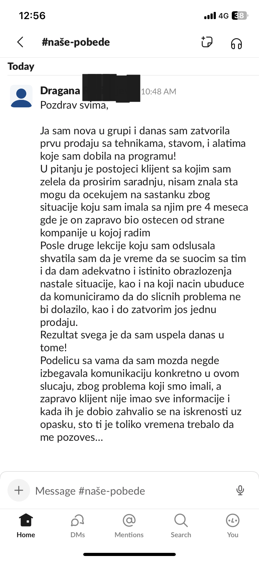Dragana: prva prodaja sa tehnikama sa programa