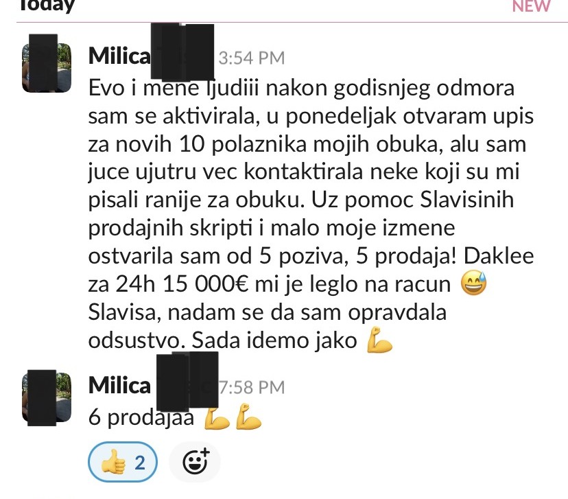 Milica: od 5 poziva 5 prodaja, 15.000 evra za 24 sata